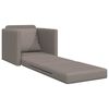 vidaXL Bodensofa mit Schlaffunktion Taupe 112x174x55 cm Stoff