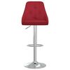 vidaXL Barhocker 2 Stk. Weinrot Stoff