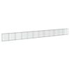 vidaXL Gabione mit Deckel 1200x50x100 cm Verzinktes Eisen