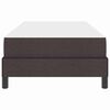 vidaXL Boxspringbett mit Matratze Dunkelbraun 90 x 190 cm Stoff