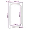 vidaXL Badezimmer Spiegel Braun 50 x 2,5 x 70 cm Massivholz Mango