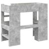 vidaXL Etagenbettgestell mit Schreibtisch Beton Grau 98,5 x 200 cm