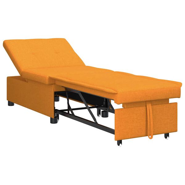 vidaXL Pull-Out Schlafsofa Dunkelgelb 194 x 50 x 82 cm Sperrholz