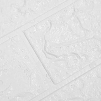 vidaXL 3D Tapete Ziegelstein Selbstklebend 40 Stk. Weiß