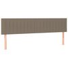 vidaXL Kopfteile 2 Stk. Taupe 80x5x78/88 cm Stoff