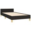 vidaXL Bettgestell ohne Matratze Schwarz 100x200 cm Stoff