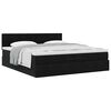 vidaXL Ottoman-Bett mit Matratze Schwarz 160x200 cm Samt