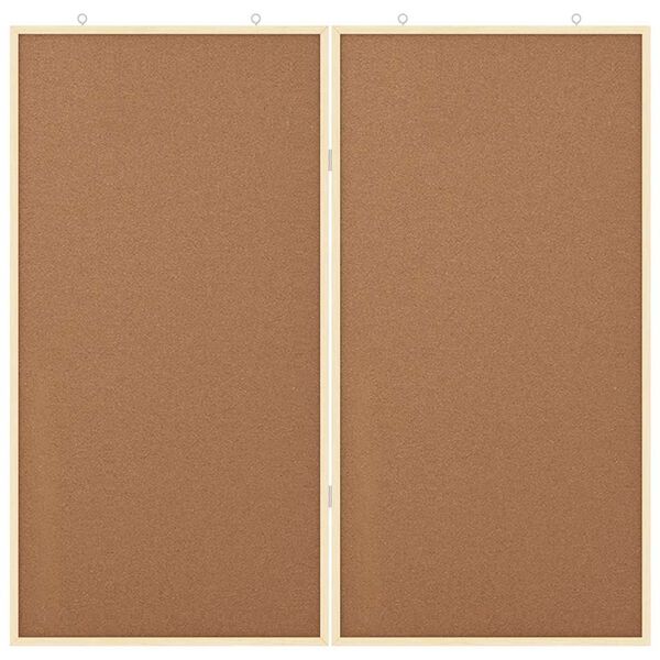 vidaXL Info-Tafel Braun 80 x 80 x 1,4 cm Massivholz Kiefer