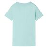 Kinder-T-Shirt Helles Minzgr&uuml;n 104
