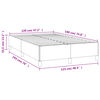 vidaXL Bettgestell ohne Matratze Taupe 120x190 cm Stoff