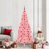 vidaXL Weihnachtsbaum mit 300 LEDs mit St&auml;nder Rosa 210 cm PVC