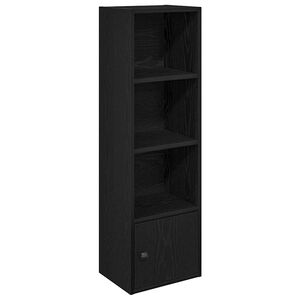 vidaXL B&uuml;cherregal Schwarz Eichen-Optik 31x24x102 cm Holzwerkstoff