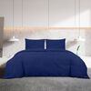 vidaXL Bettw&auml;sche-Set Marineblau 200x200 cm Baumwolle