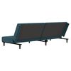 vidaXL Schlafsofa 2-Sitzer Blau Samt