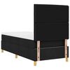 vidaXL Boxspringbett mit Matratze Schwarz 80 x 200 cm Stoff