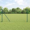 vidaXL Eurozaun Gr&uuml;n 1,2 x 25 m PVC-beschichtetes Eisen