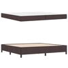 vidaXL Boxspringbett mit Matratze Dunkelbraun 200 x 200 cm Stoff