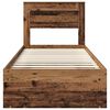 vidaXL Bettrahmen Altholz 90 x 200 cm Massives Kiefernholz