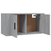 vidaXL 3-tlg. TV-Schrank-Set Grau Sonoma Holzwerkstoff