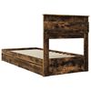 vidaXL Aufbewahrungsbett Ger&auml;ucherte Eiche 75 x 190 cm Holzwerkstoff