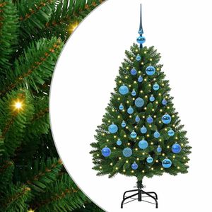vidaXL K&uuml;nstlicher Weihnachtsbaum 120 cm 150 LEDs Warmes Wei&szlig; Gr&uuml;n