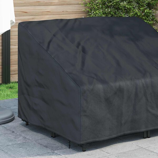 vidaXL Abdeckung f&uuml;r Gartenbank 130 x 95 x 40 / 80 cm 210D Oxford Stoff