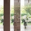 vidaXL Venetianer Jalousie Dunkelbraun mit Muster 150 x 60 cm PVC