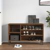 vidaXL Schuhregal Braun Eichen-Optik 102x36x60 cm Holzwerkstoff