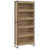 vidaXL B&uuml;cherregal 2 pcs Kunsthandwerk Eiche 80 x 30 x 155 cm
