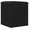 vidaXL Sitzbank mit Stauraum Schwarz Eichen-Optik 42 x 42 x 45 cm