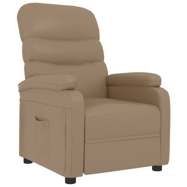 vidaXL Relaxsessel Cappuccino-Braun Kunstleder