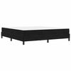 vidaXL Boxspringbett mit Matratze Schwarz 180 x 200 cm Stoff