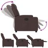 vidaXL Relaxsessel Dunkelbraun Stoff