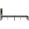 vidaXL Metallbett ohne Matratze R&auml;uchereiche 140x190 cm