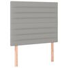 vidaXL Bettgestell ohne Matratze Hellgrau 90x190 cm Stoff