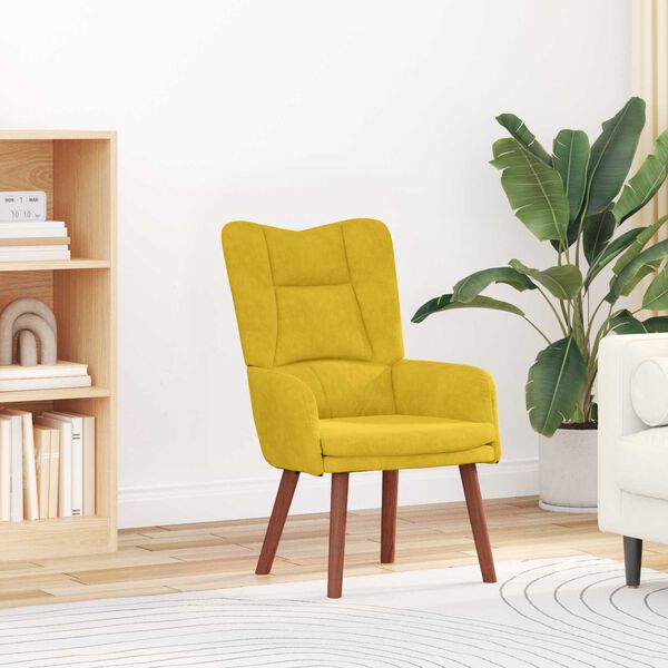 vidaXL Sessel Gelb 63 x 67 x 94 cm Samt