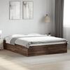 vidaXL Bettgestell Braun Eichen-Optik 160x200 cm Holzwerkstoff
