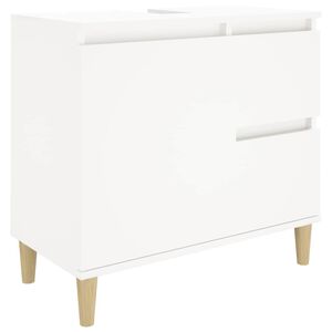 vidaXL Badschrank Wei&szlig; 65x33x60 cm Holzwerkstoff