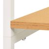 vidaXL Kleiderschrank Wei&szlig; Eiche 90x40x167 cm Metall Holzwerkstoff