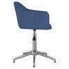 vidaXL Esszimmerst&uuml;hle 6 Stk. Drehbar Blau Stoff