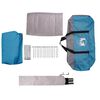 vidaXL Familienzelt mit Dach Blau und Grau 315 x 286 x 200 cm