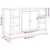 vidaXL Sideboard Braun Eichen-Optik 100x35,5x60 cm Holzwerkstoff