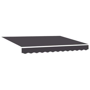 vidaXL Markisen-Ersatzstoff Anthrazit 250 x 200 cm Segeltuch