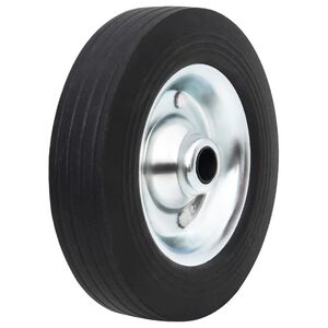 vidaXL Rad f&uuml;r Anh&auml;nger-St&uuml;tzrad &Oslash;20x5 cm Vollgummi und Stahl