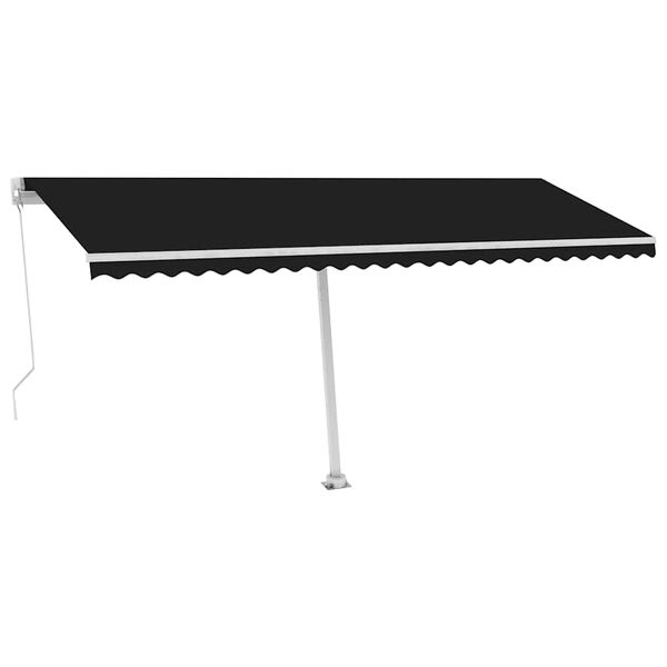 vidaXL Standmarkise Manuell Einziehbar 500x300 cm Anthrazit