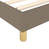 vidaXL Boxspringbett mit Matratze Taupe 180x200 cm Stoff