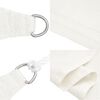 vidaXL Sonnensegel 160 g/m&sup2; Wei&szlig; 5x5x6 m HDPE