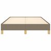 vidaXL Bettgestell ohne Matratze Taupe 120x190 cm Stoff
