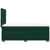 vidaXL Boxspringbett mit Matratze Dunkelgr&uuml;n 90x190 cm Samt