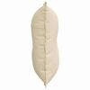 vidaXL R&uuml;ckenkissen Creme 80 x 19 x 50 cm Stoff